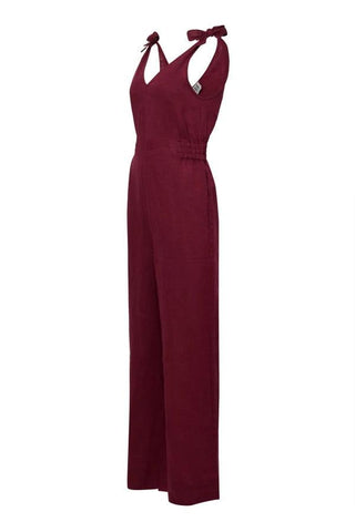 FLOSS - Linen berry Jumpsuit