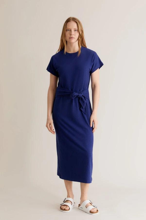 FONDA - GOTS Organic Cotton Dress Navy