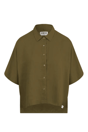 KIMONO - Linen Shirt Khaki