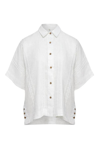 KIMONO Organic Linen Shirt - Off White