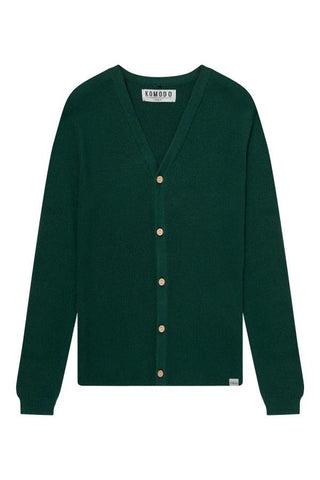 LUCAS - Organic Cotton Cardigan Dark Green