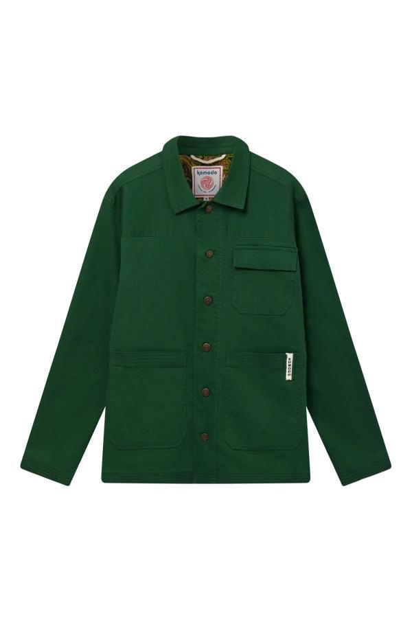 LANDON - Organic Cotton Jacket Forest Green