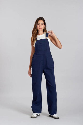 LENI - Cotton Dungarees Navy