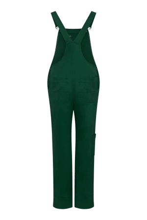 LENI - Cotton Dungarees Forset Green