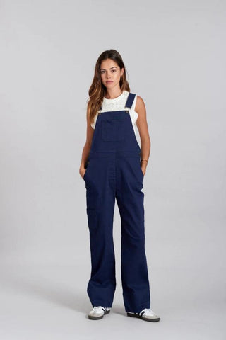 LENI - Cotton Dungarees Navy