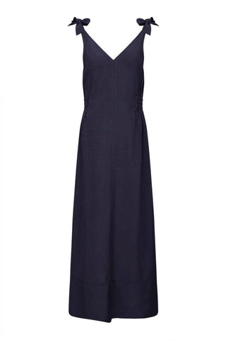 MARNIE - Rayon Dress Navy