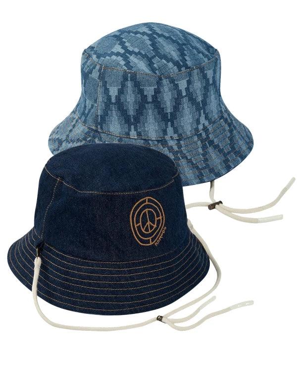 PETAL Reversable Organic Denim Bucket Hat