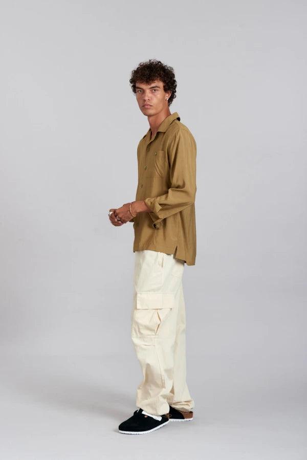 JAMIE - Organic Cotton Trouser Putty