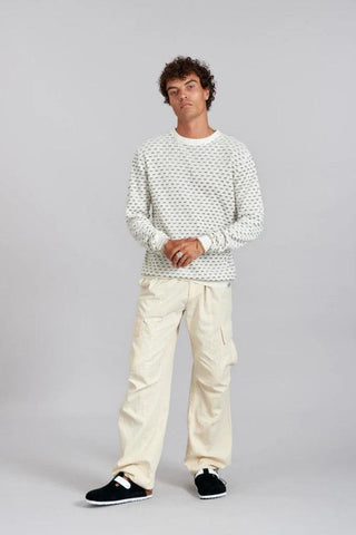 HASAN - Linen Jumper White