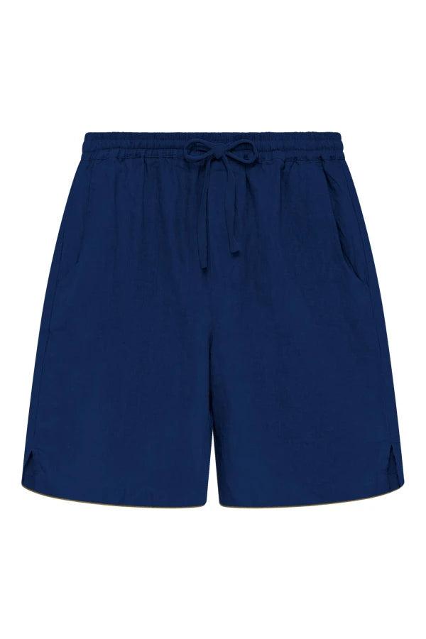 JERRY - Linen Shorts Navy