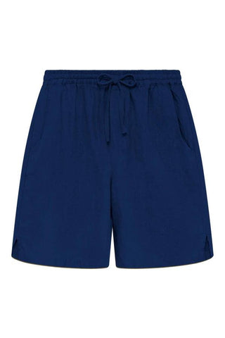 JERRY - Linen Shorts Navy