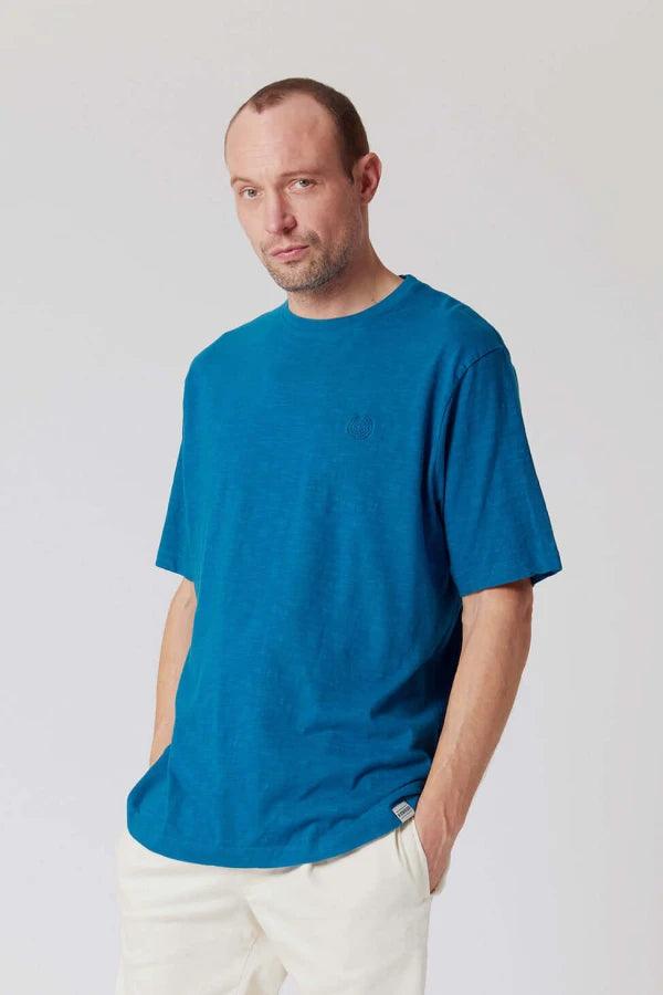 KIN - GOTS Organic Cotton Tee Teal  Blue