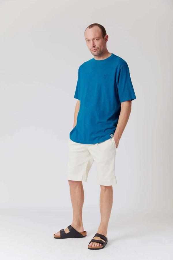 KIN - GOTS Organic Cotton Tee Teal  Blue