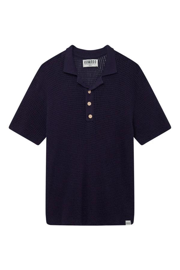 OLIVER - Organic Cotton Polo Top Dark Navy