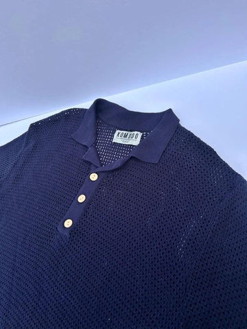 OLIVER - Organic Cotton Polo Top Dark Navy