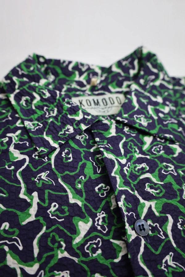 SPINDRIFT Shirt Mens - Navy Print