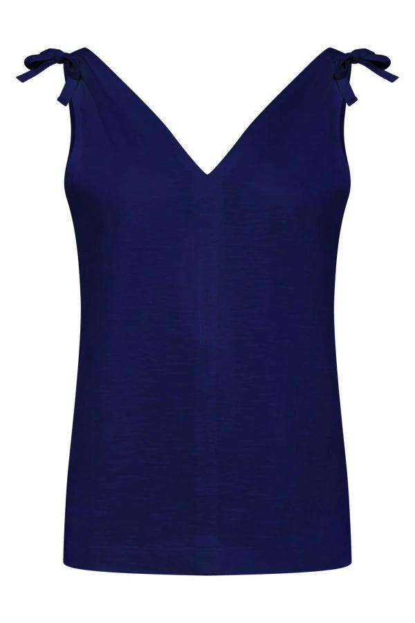 CELIA - GOTS Organic Cotton Vest Navy