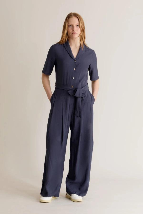 PLANET - Rayon Jumpsuit Navy