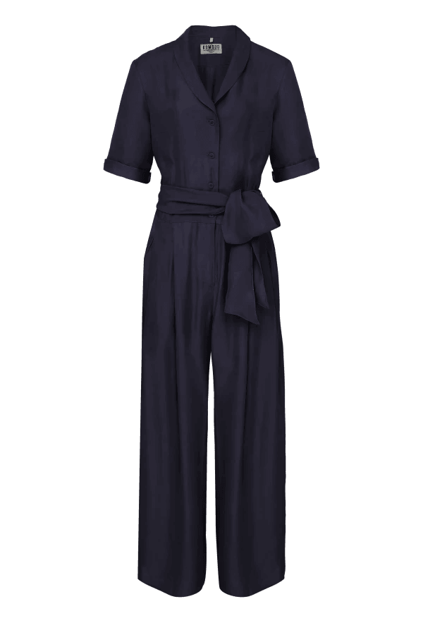 PLANET - Rayon Jumpsuit Navy