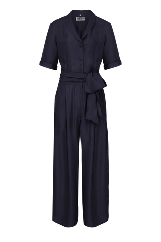 PLANET - Rayon Jumpsuit Navy