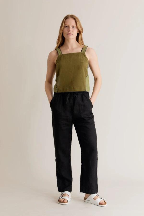 RAMA - Linen Trousers Black