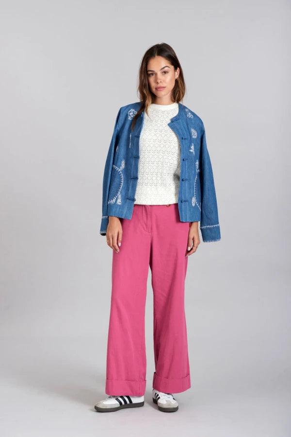 TANSY - Organic Cotton Trousers Pink