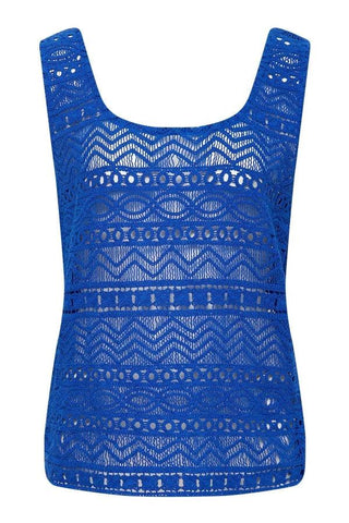 ZEE - Organic Cotton Vest Sapphire Blue