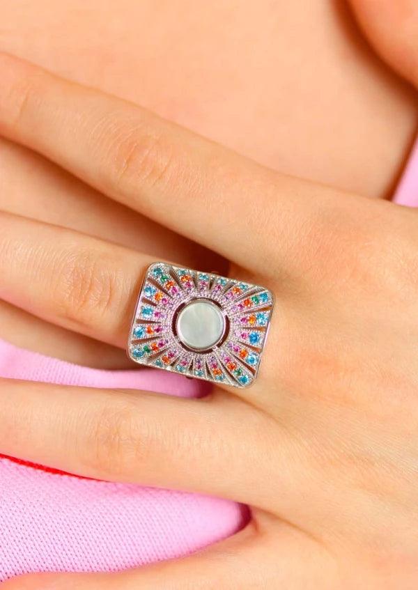 Bague Ombeline argent 925 Nacre