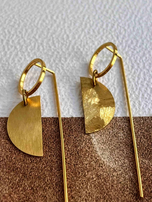 Boucles d'oreilles minimalistes or