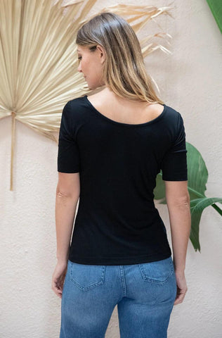 T-shirt Jasmin noir