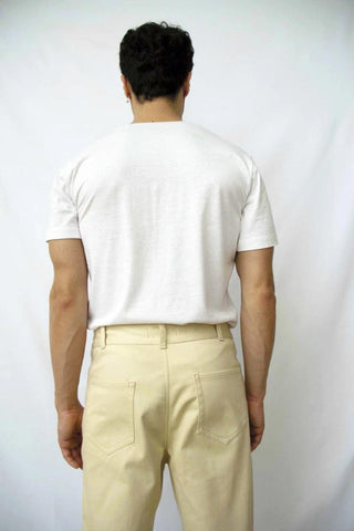 Pantalon cargo beige