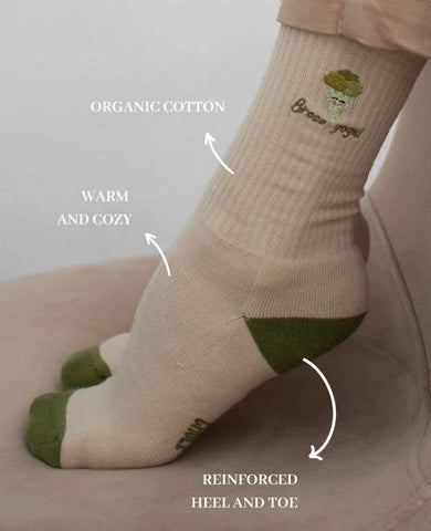 Brocco Yogui Organic Cotton Socks