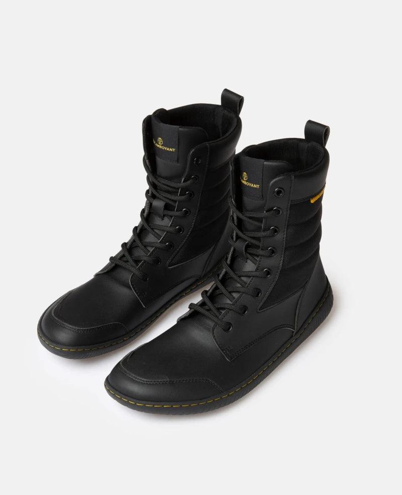 Minimal Black Vegan Barefoot Boots