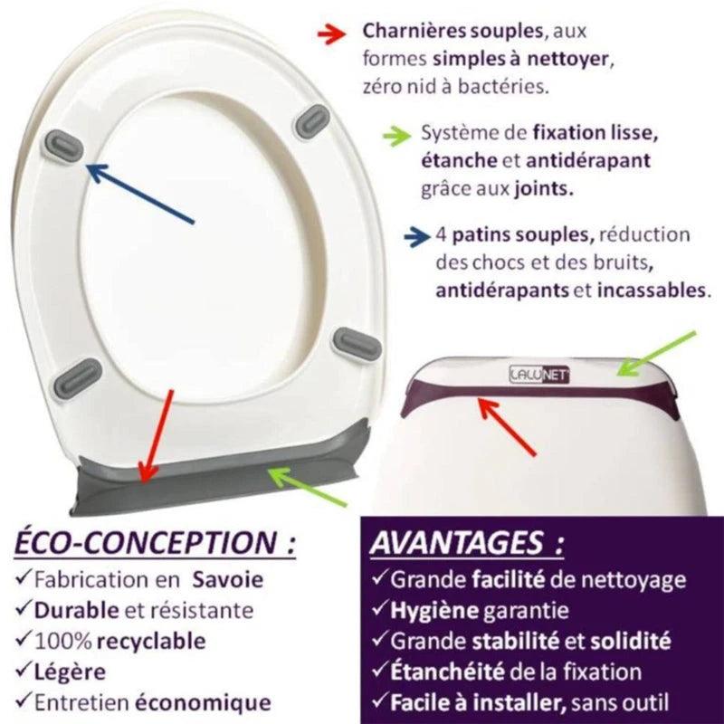 Abattant et Lunette WC - Fabriqué en France