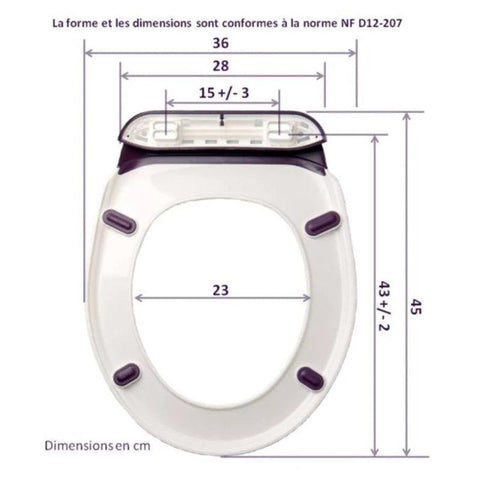 Abattant et Lunette WC - Fabriqué en France