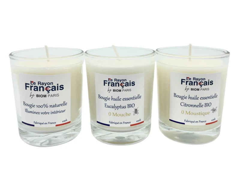 Bougie Naturelle, 100% Fabriquée en France