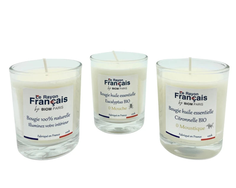 Bougie Naturelle, 100% Fabriquée en France