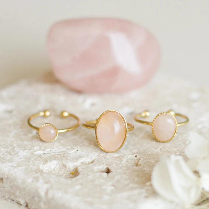 Bague petite Quartz Rose