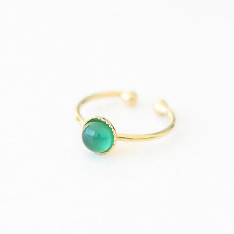 Bague petite Agate Verte