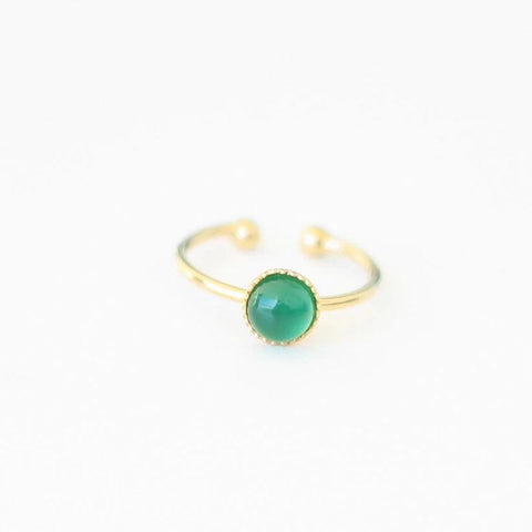 Bague petite Agate Verte