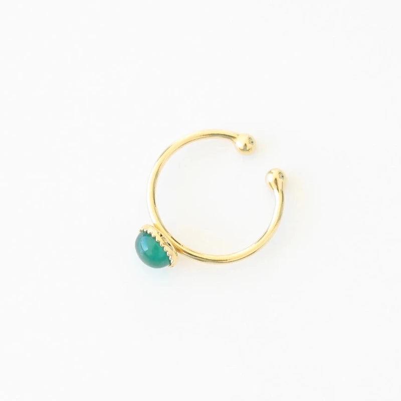 Bague petite Agate Verte