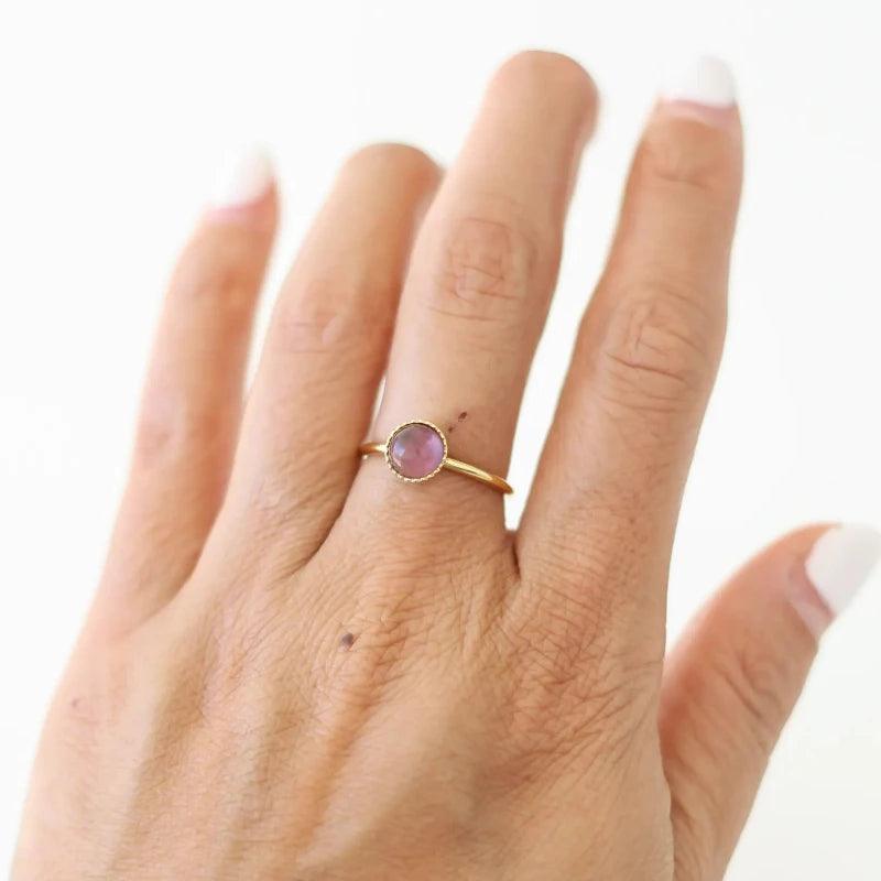 Bague petite Améthyste