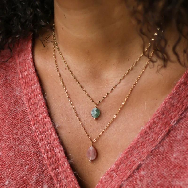 Collier scintillant Aventurine