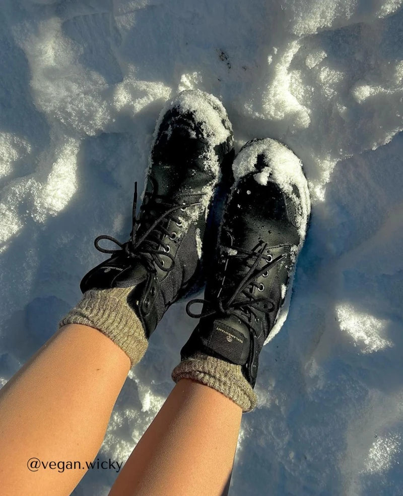 Black Coco High Top Vegan Boots