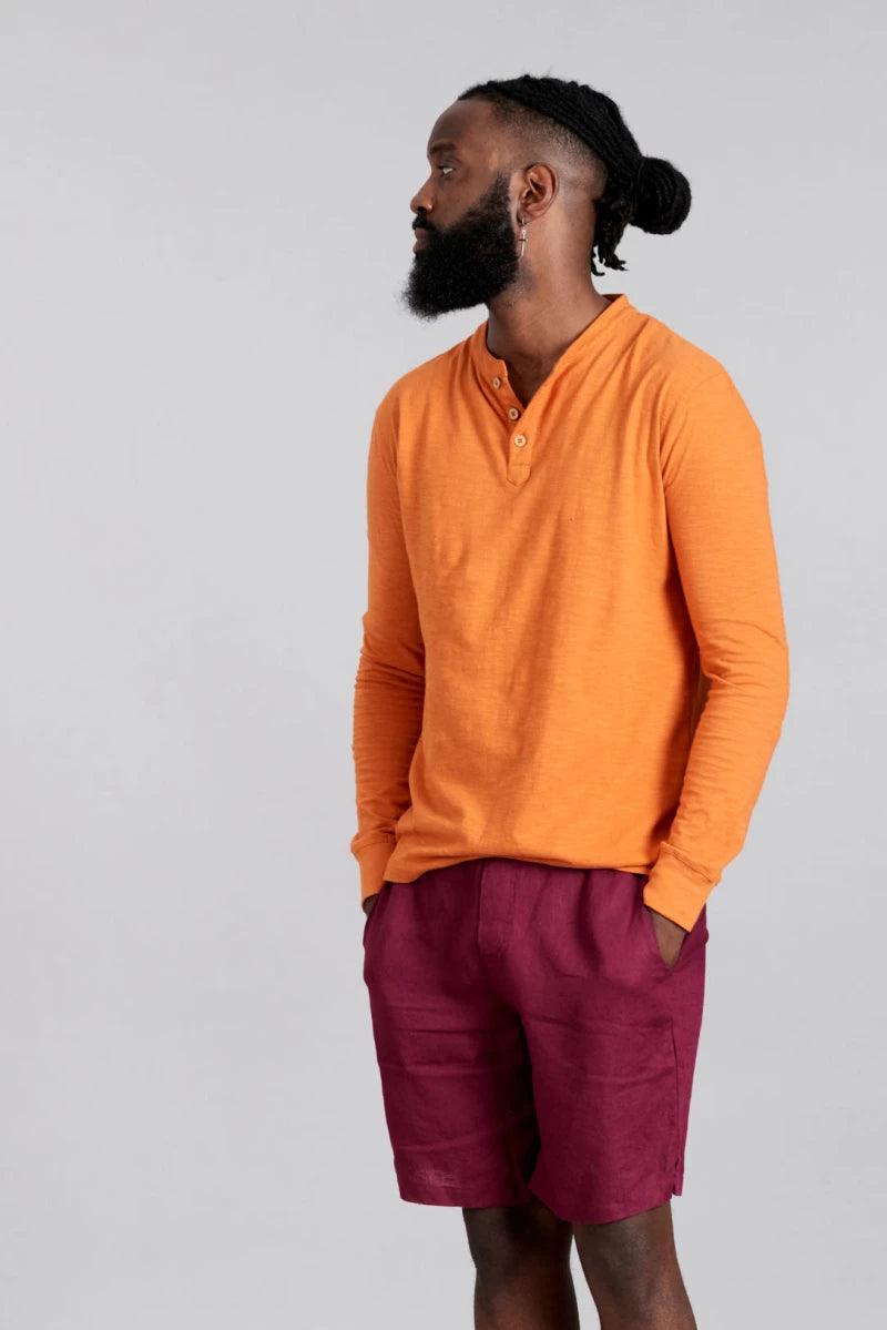 ARLO - GOTS Organic Cotton Top Burnt Orange