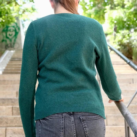 Le pull femmes col V 100% recyclé | Fabriqué en France