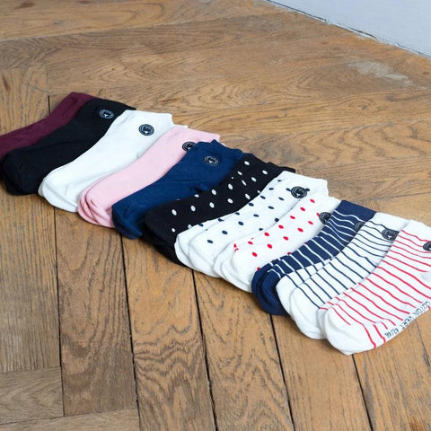 Les chaussettes basses en coton BIO