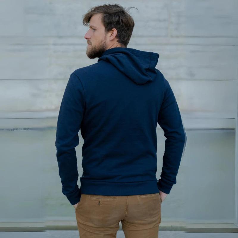 Le sweat capuche français mixte 100% coton bio