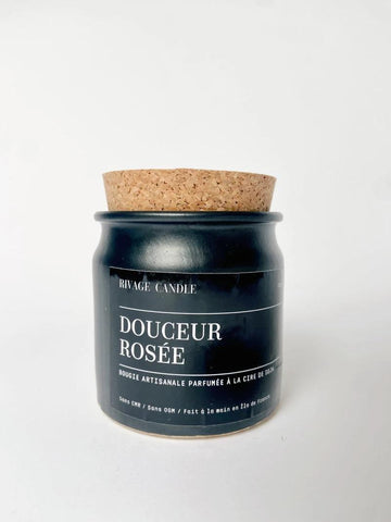 Bougie Artisanale Parfumée - Douceur Rosée