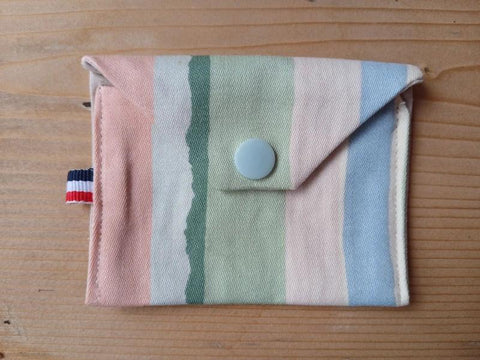 Petite Pochette Pression Upcyclée - Éco-Responsable et Solidaire